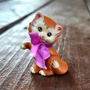 Vintage‎ Barbie Pet Pals Courtney Orange Tabby Cat Mattel Vintage Bow 1991